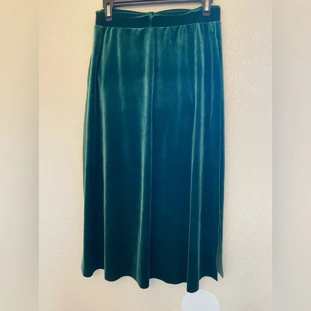 Kelle dance solo costume 3 piece green velvet THE ALCHEMY skirt 7111 MA adult